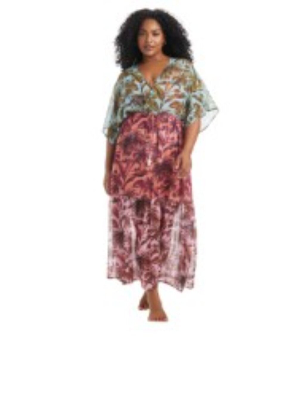 NWT Bleu Rod Beattie White Lotus Plus Size Dress Coverup 2X